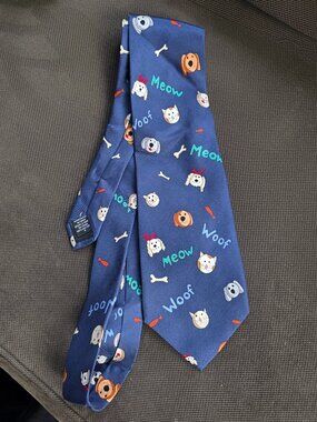 Randa Corp "Save The Children" 100% Silk Cats & Dogs Tie